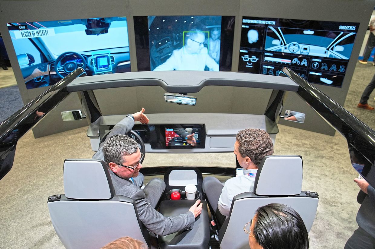 Gentex believes features such as AI sensors and cameras could be used to enhance car safety. — AP