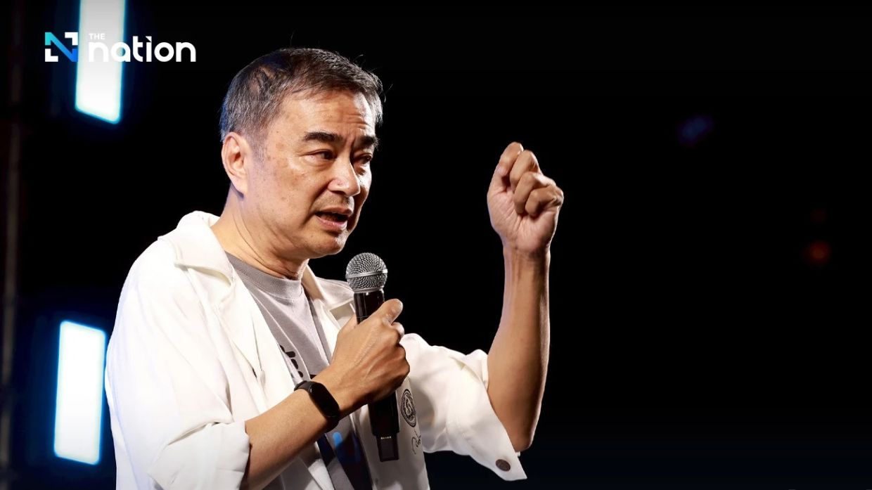 Thai opposition candidate Abhisit reaffirms stance against 'grey capital' and Thaksin regime