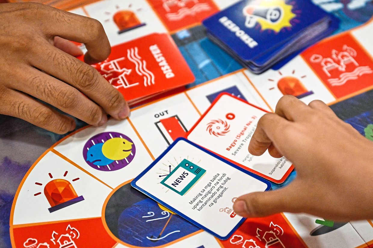 Disaster Game Card A board game built for disaster | The Star