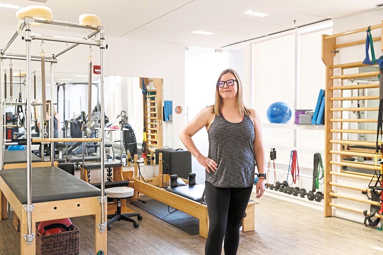 Baldassaro at the Center for Orthopedic Rehab and Exercise. Photo: AP