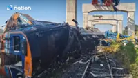 At least five killed after crane falls on train in Thailand's northeast