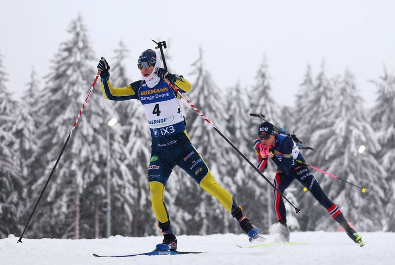 Olympics-Garage grind, countless calories and thousands of shots - inside biathlete Samuelsson's preparations