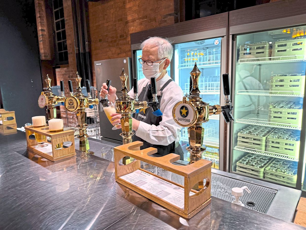 A beer hall in Sapporo is where you need to go for a cold one.