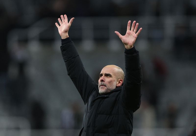 Soccer-Man City's Guardiola wary of unpredictable United under new boss Carrick
