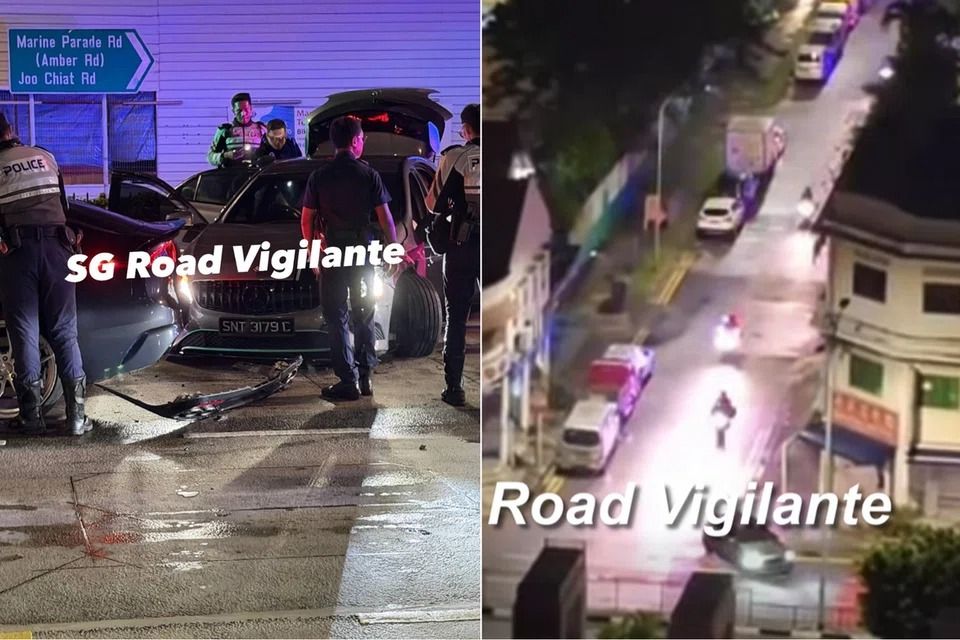 Man, 17, arrested for driving under the influence of drugs after dramatic police chase in Geylang, Singapore
