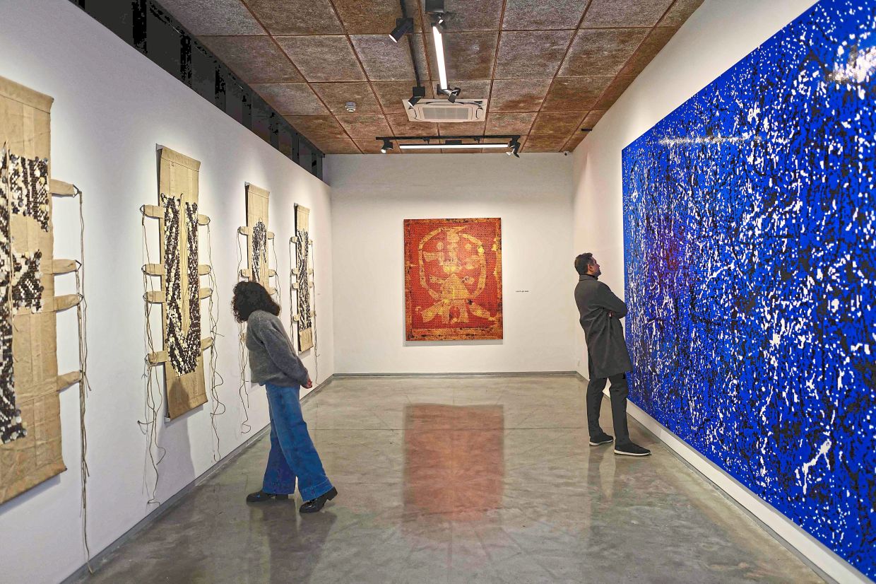 The exhibition features Ai’s large-scale Lego works, alongside pieces in porcelain, stone and even buttons.Photo: AFP 