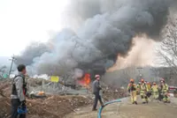 Major blaze threatens Seoul’s shantytown