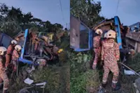 Van driver killed, five factory workers hurt in Johor crash