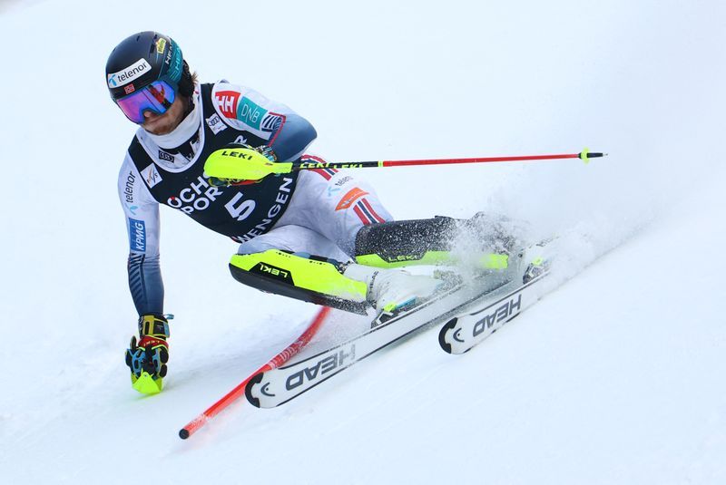 Alpine skiing-McGrath goes top of World Cup slalom standings with Wengen victory