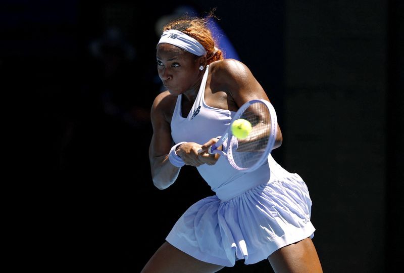 Tennis-Gauff crushes Rakhimova to reach Australian Open second round