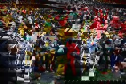 Soccer-Farcical scenes at Cup of Nations final