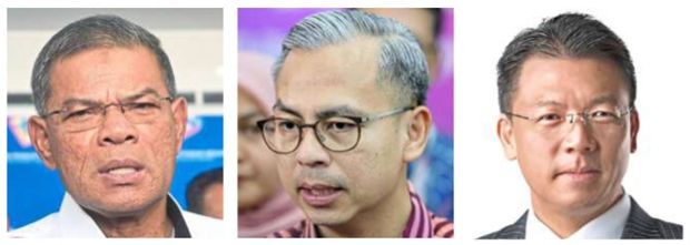 From left to right: Saifuddin Nasution, Fahmi and Nga