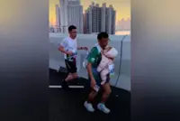 Man running HK marathon while carrying baby gets booted, banned from race and roasted online