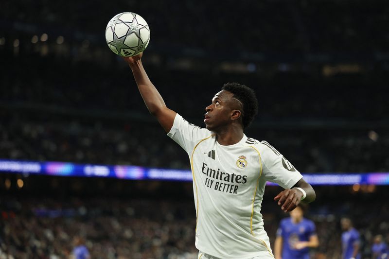 Soccer-Vinicius responds to critics with stellar display as Real Madrid thrash Monaco