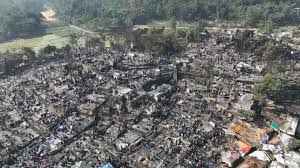 Fire destroys hundreds of shelters at Rohingya refugee camp in Bangladesh