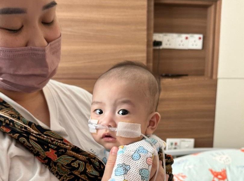 Persatuan Kebajikan Sayap Kasih Malaysia pleads for help in saving a six-month-old baby who is fighting for every heartbeat