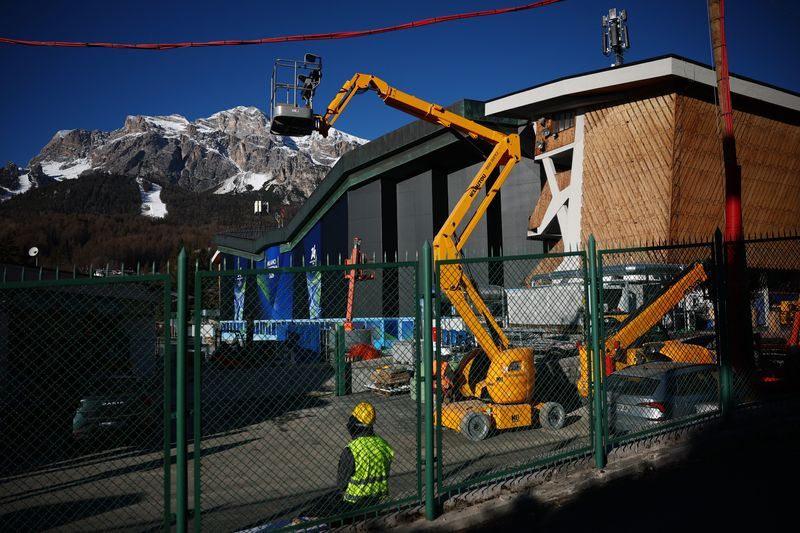 Olympics-Organisers rush to complete Milano-Cortina sliding centre, hockey venue