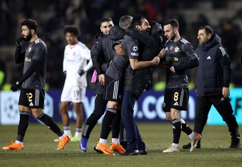 Soccer-Qarabag boost Champions League playoff hopes with late win over Frankfurt