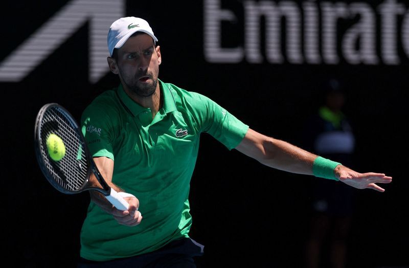 Tennis-Record hunter Djokovic mows down Maestrelli in Melbourne