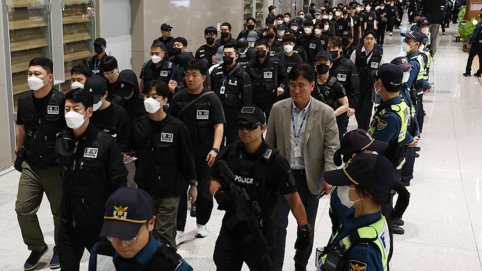 73 South Korean scam crime suspects detained in Cambodia to be forcibly returned home