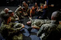 Wounded Ukrainian veterans find healing on stage
