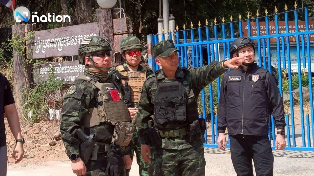 Thai amy and police dismantle scam ring at Chong Chom–O Smach border