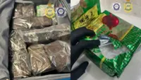 Three Aussie men charged after 42kg of drugs were found in luggage from Thailand at Sydney Airport