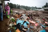 Death toll rising - Eight people now confirmed dead and another 82 are feared missing in West Bandung landslide