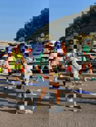 Police probe child abuse report after man runs with baby in Hong Kong Marathon