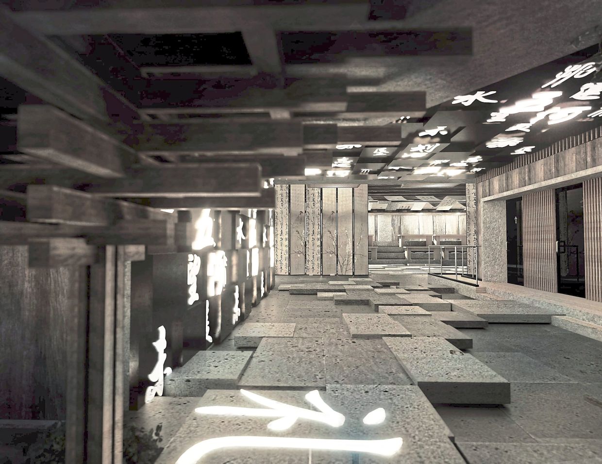 Creative hub: Xu reimagines an abandoned factory as a cultural sanctuary that brings Chinese calligraphy to life through immersive design.