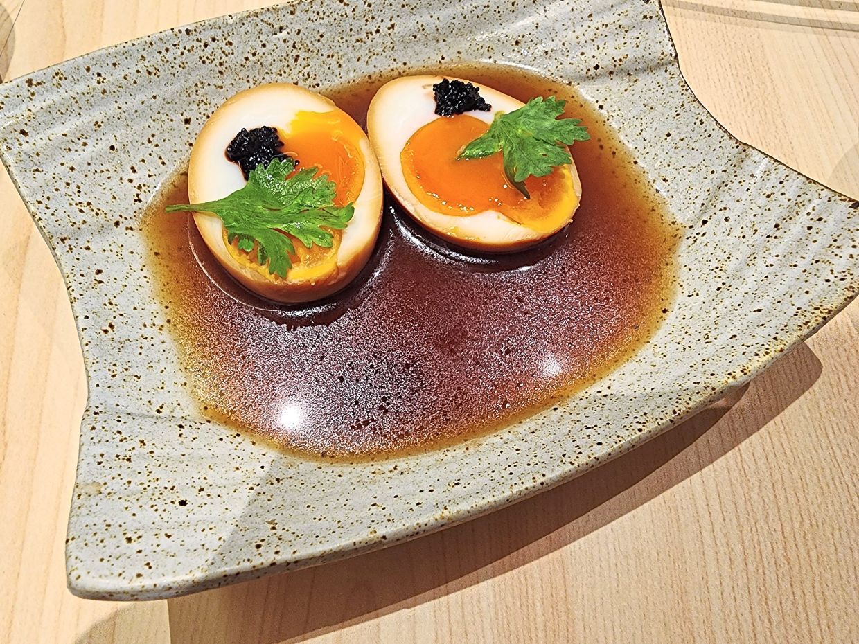 The lava egg infuses all the flavours of bak kut into a sauce that surrounds jammy eggs. — ABIRAMI DURAI/The Star