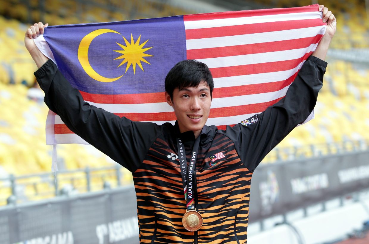 Wong on song as he leaps to Malaysia's 55th gold at Para Asean Games