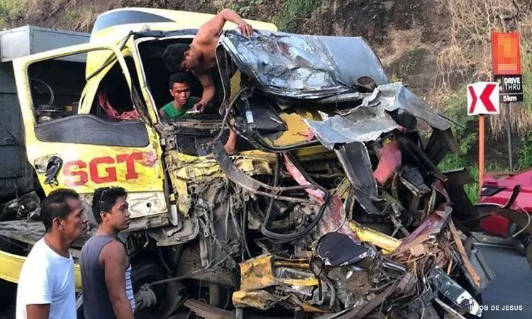 Four young children killed and three others hurt after truck-tricycle collision in northern Philippines