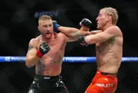 Mixed Martial Arts-Gaethje rips up script to kick off new UFC TV era