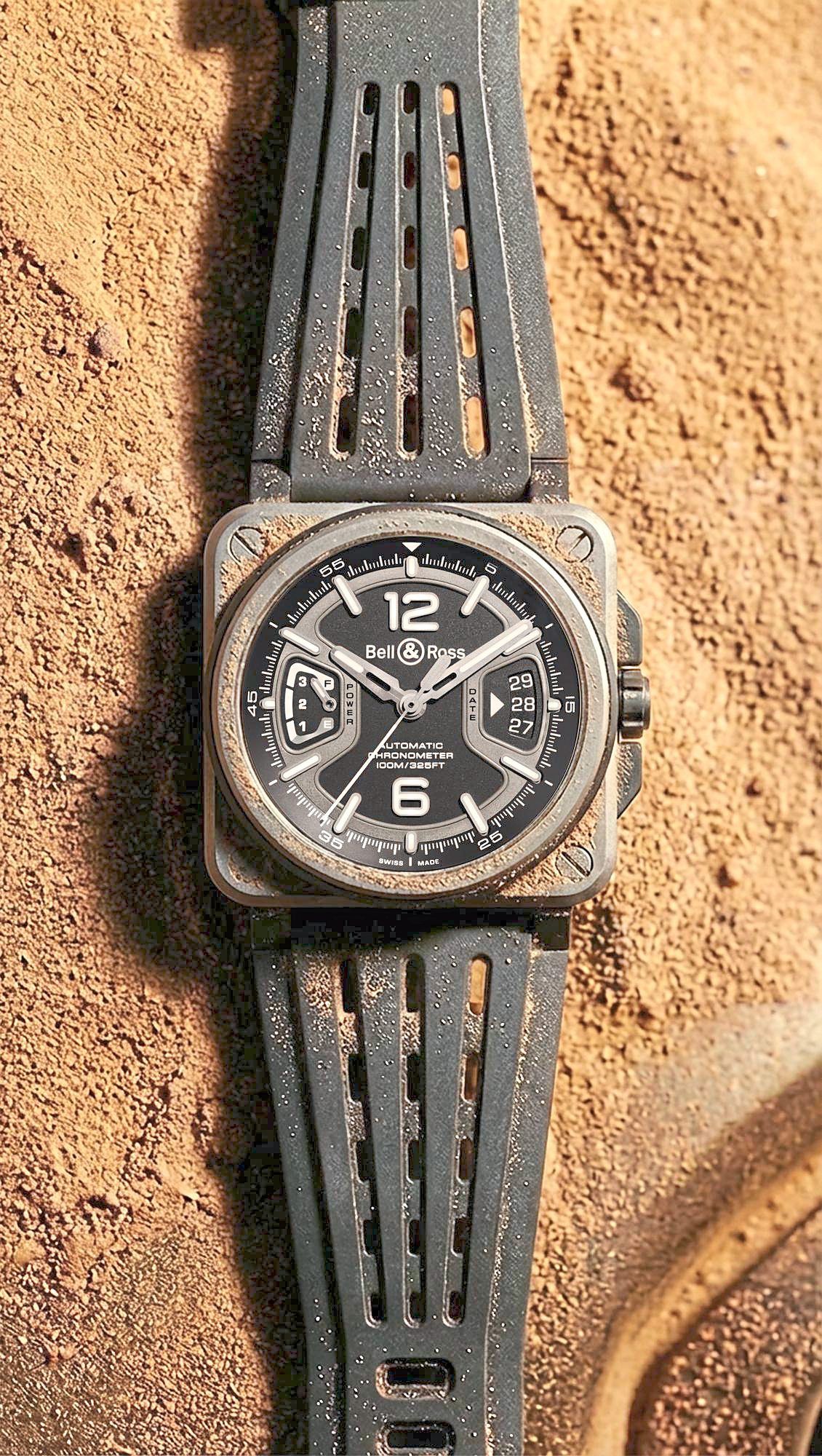 Bell & Ross BR-X3 Black Titanium is ultra-lightweight even with a 41mm case.