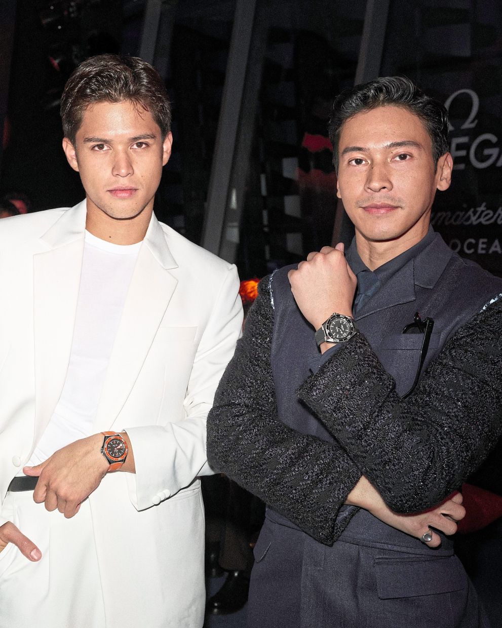 Kyle and Enchong having fun at the launch.