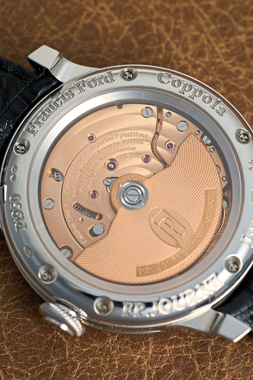 The caseback of the legendary FFC Prototype.