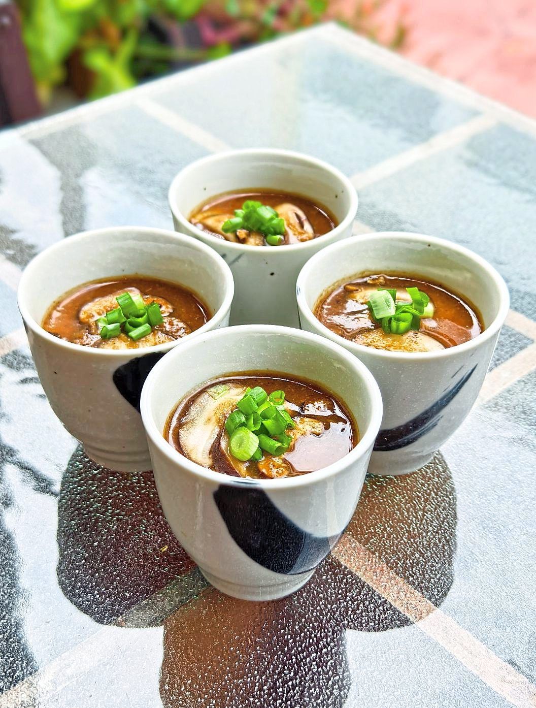 The Klang Chawanmushi dish at Play Klang Cube Cafe served with Klang Herbal Sauce.