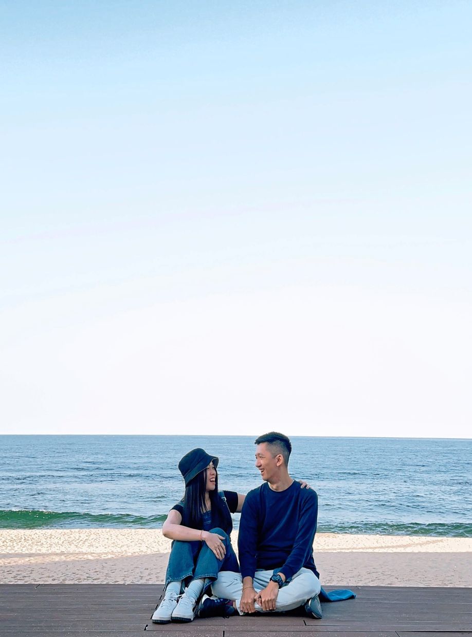 Lee (left) and Ng enjoy a slower pace when travelling. — JENTZON NG