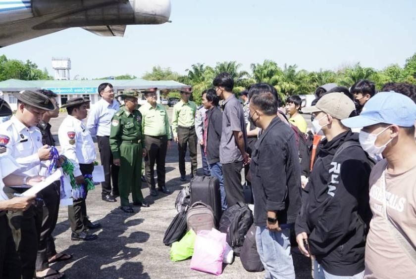 Over 400 Myanmar nationals repatriated from Cambodia in second batch over online scam involvement