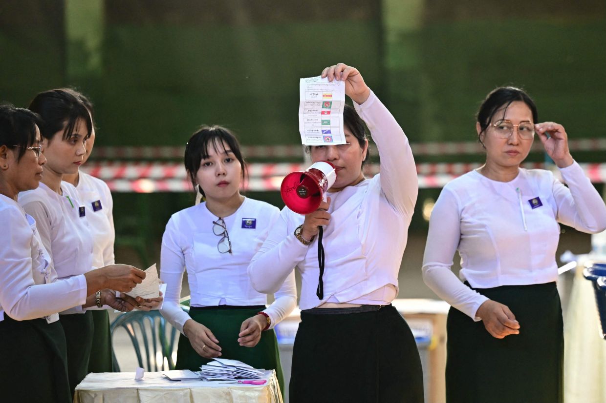 Myanmar pro-military party declares victory in junta-run polls