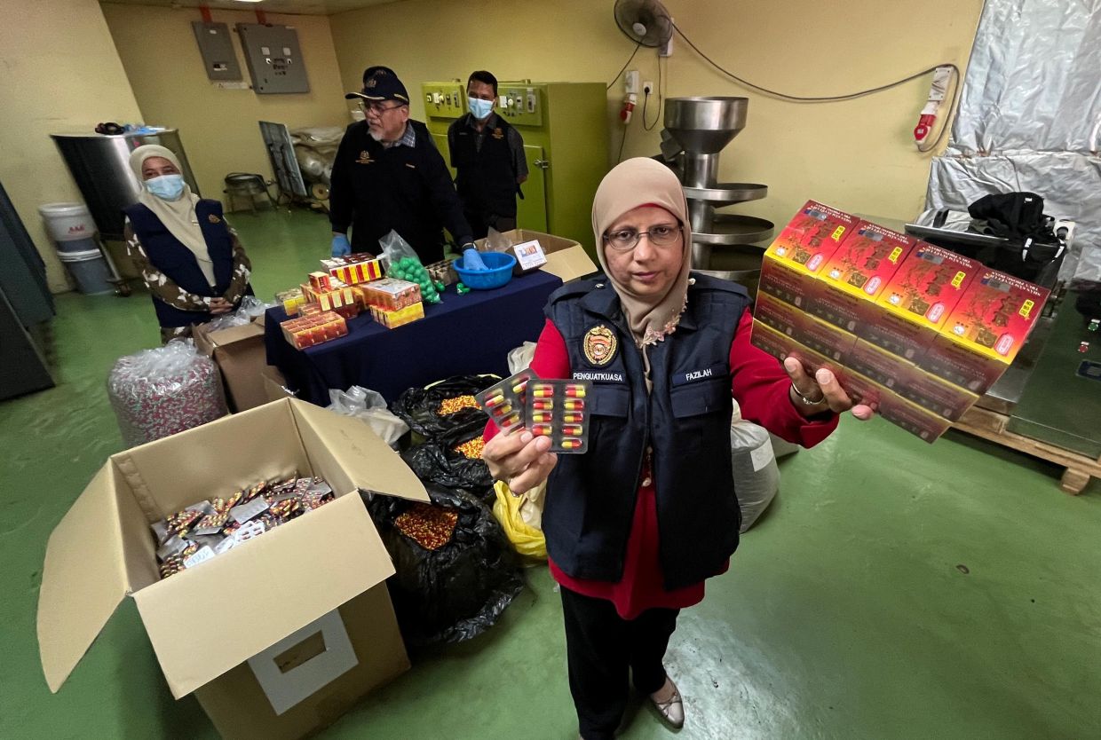 Penang Health Dept seizes unregistered health products worth RM24mil