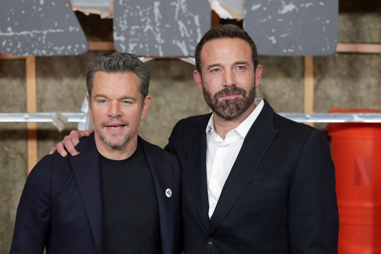 Ben Affleck (right) and Matt Damon are dragged into Blake Lively's drama. Photo: Reuters