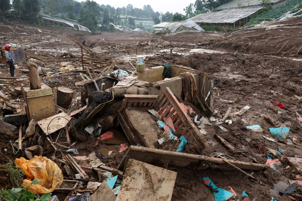 Mud-covered goods in an area affected by landslides following heavy rains in Pasir Langu village, West Bandung, West Java province, Indonesia, on Monday,January 26, 2026. -- REUTERS/Ajeng Dinar Ulfiana