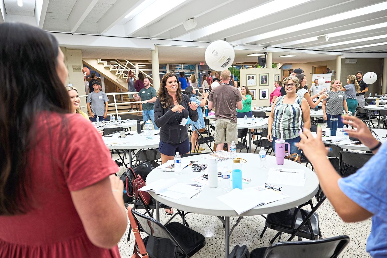 Youth sport coaches at a Catholic Youth Organization preseason training session. Photo: The New York Times/Grant Hindsley