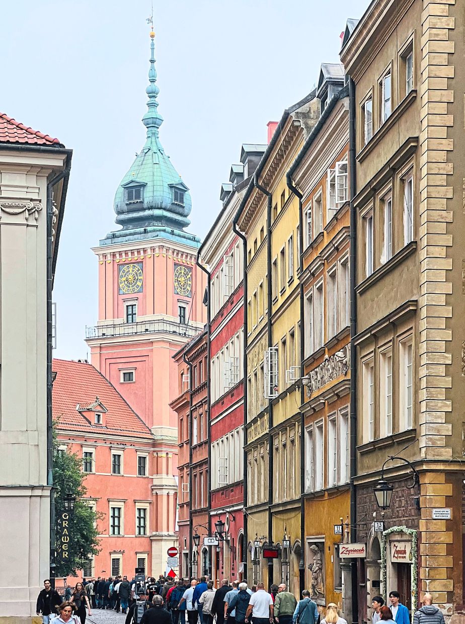 The Royal Castle's historic clock tower.