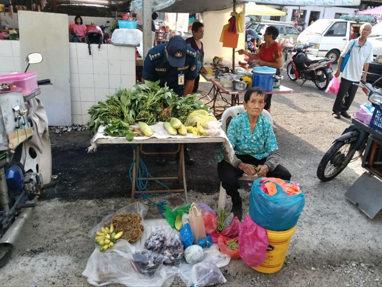 Granny, 88, gets a helping hand to sell her veggies without disruption