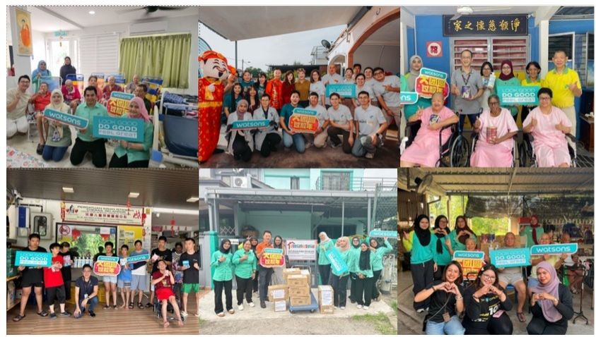 Living up to its ‘Look Good, Do Good, Feel Great’ purpose, Watsons spread festive cheer by supporting 16 welfare homes nationwide and sharing meaningful moments with the elderly at Yi Xing USJ Old Folks Home.