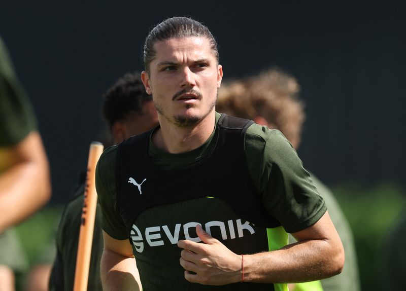 Soccer-Dortmund without injured Sabitzer, Suele against Inter in Champions League