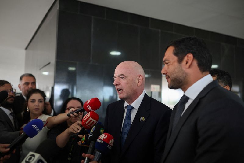 Soccer--Brazil to bid for 2029 Club World Cup as Lula meets Infantino